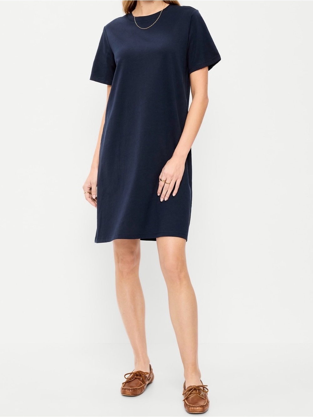 Old Navy Women Vintage Crew-Neck Mini T-
Shirt Dress (Size: M Tall)